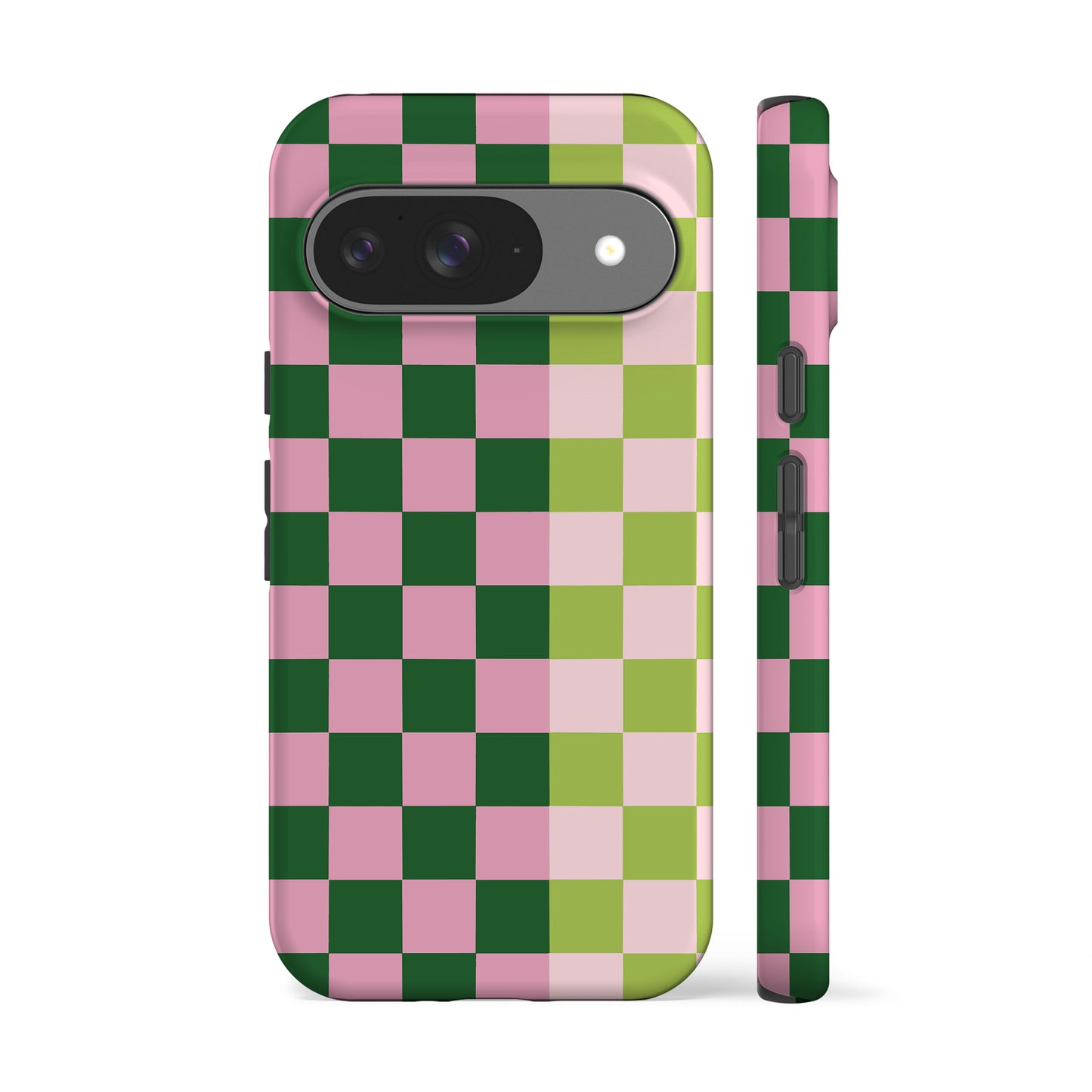 Checkered Double Matcha Phone Case