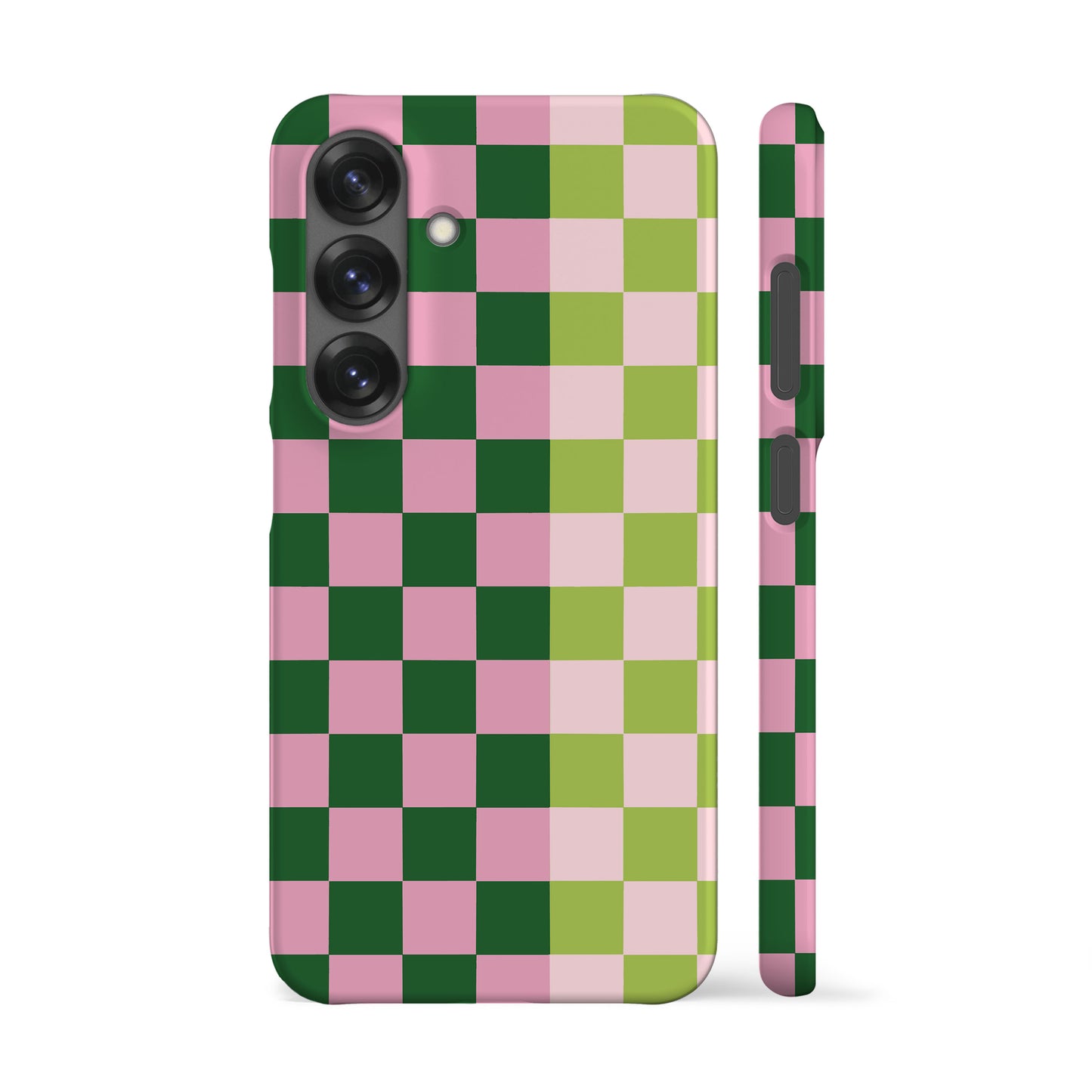 Checkered Double Matcha Phone Case