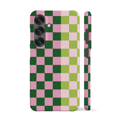 Checkered Double Matcha Phone Case