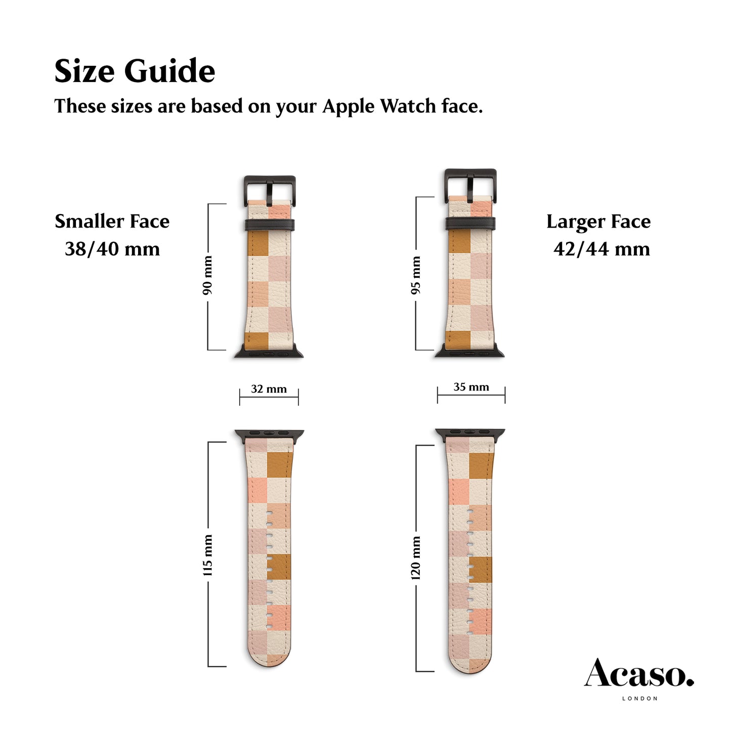 Fall Checkered Apple Watch Strap