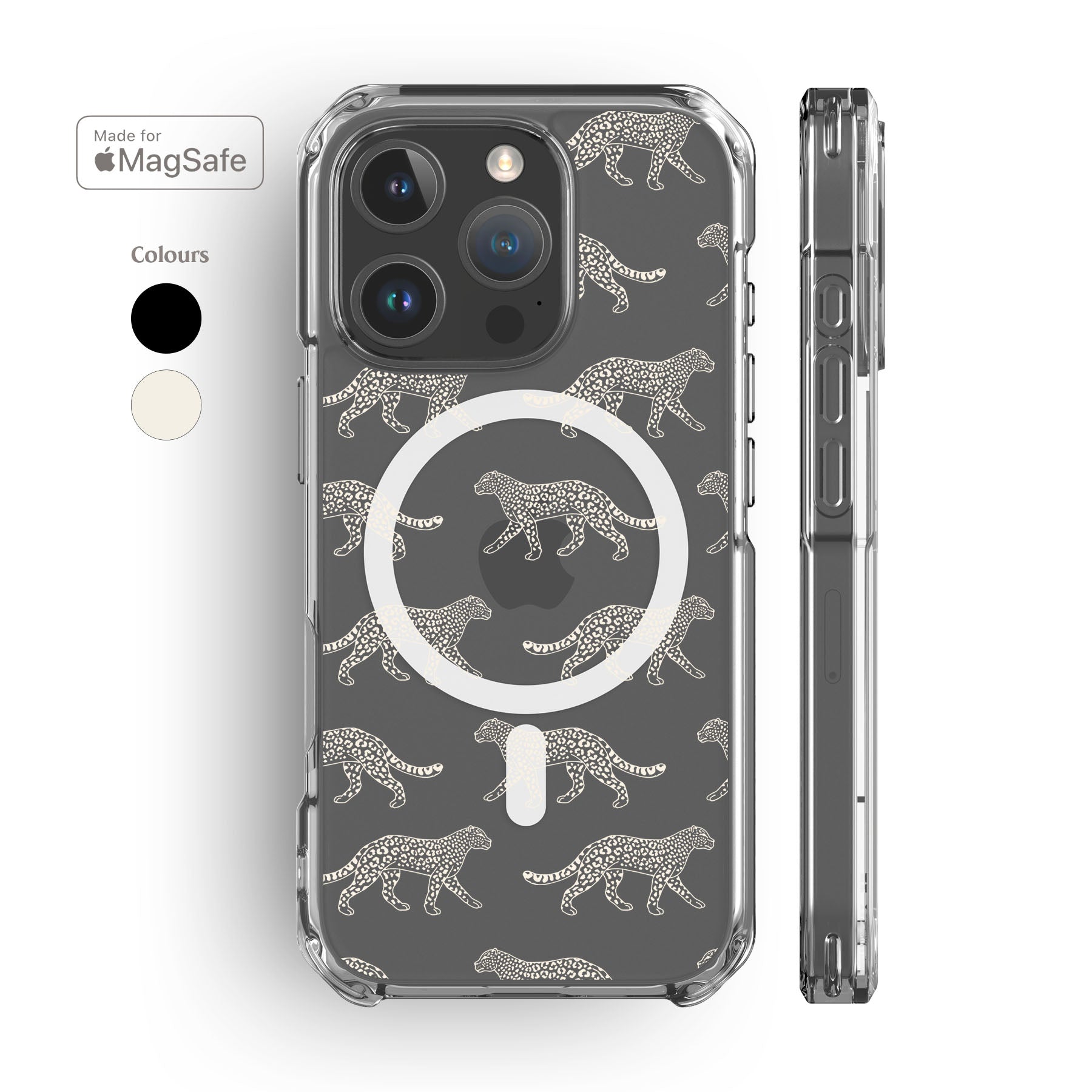 Cheetah Clear MagSafe iPhone Case