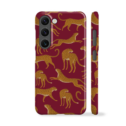 Cheetah Burgundy Phone Case