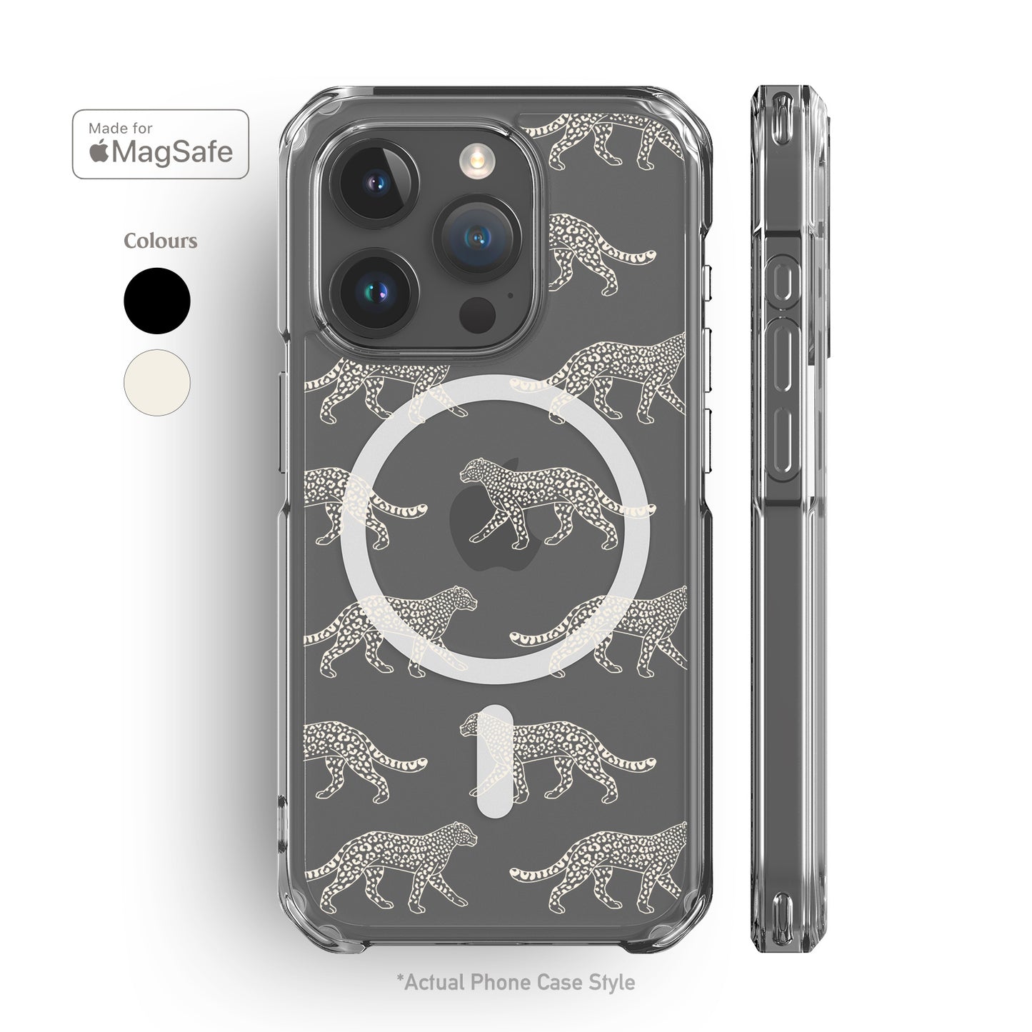 Cheetah Clear MagSafe iPhone Case