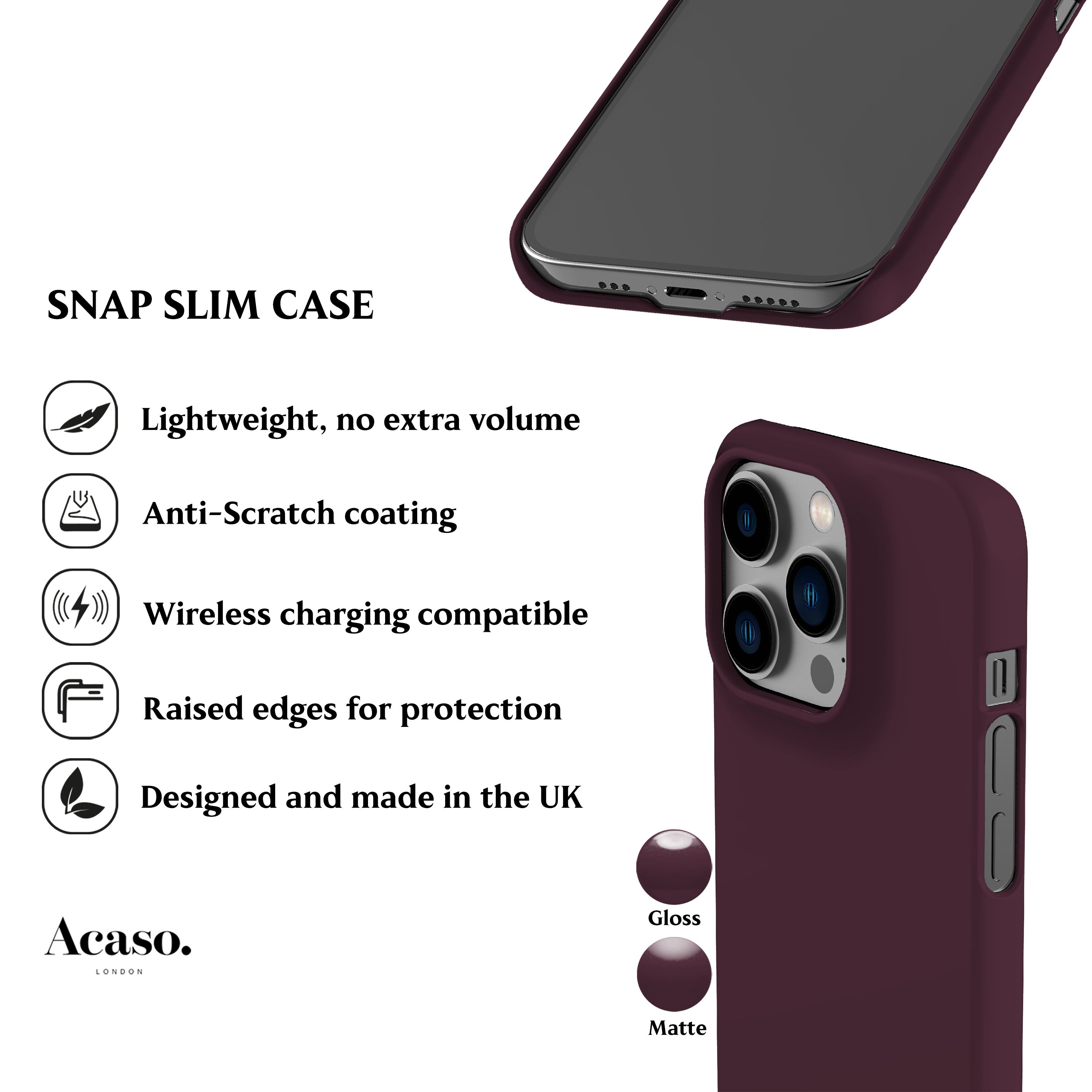Cherry Lacquer Phone Case