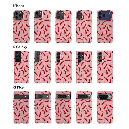 Chili Peppers Pink Phone Case