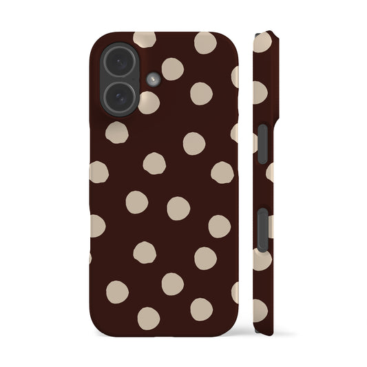 Chocolate Ella Dots Phone Case