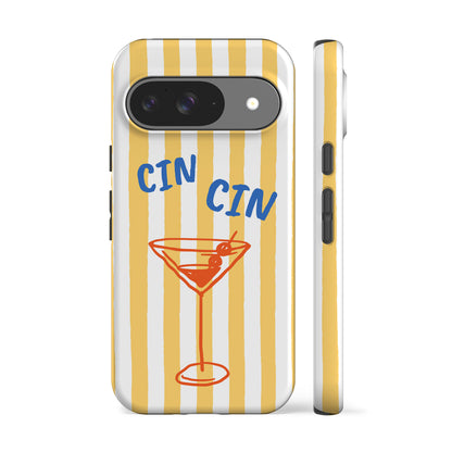 Striped Martini Phone Case