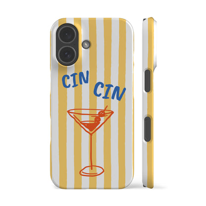 Striped Martini Phone Case