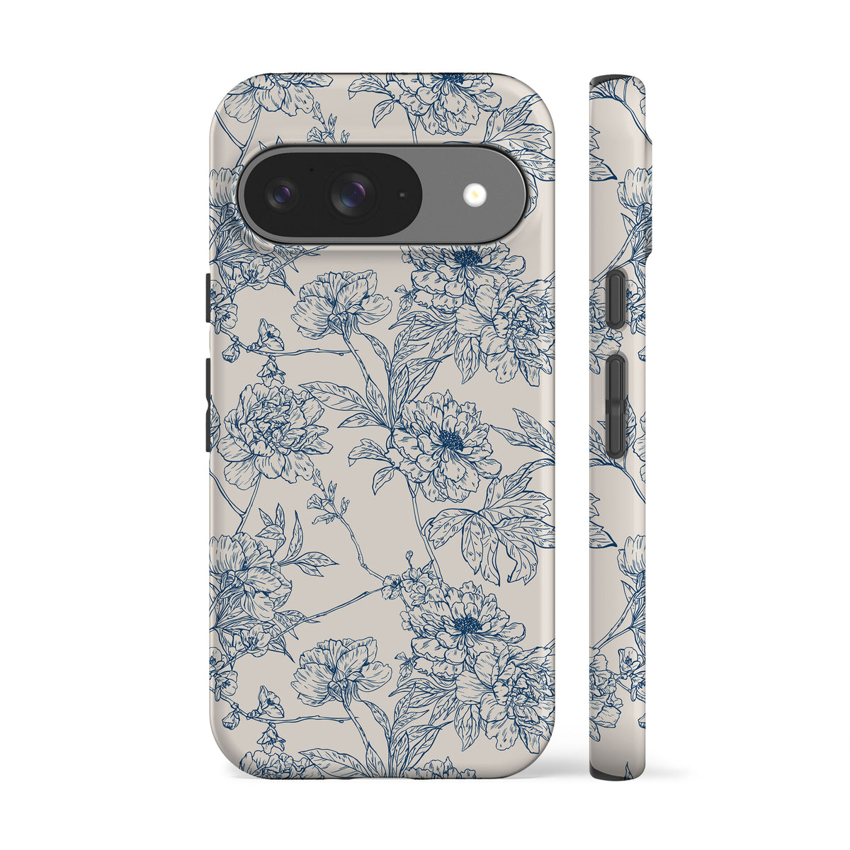 Classic Flowers Blue Phone Case
