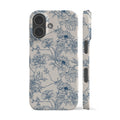 Classic Flowers Blue Phone Case