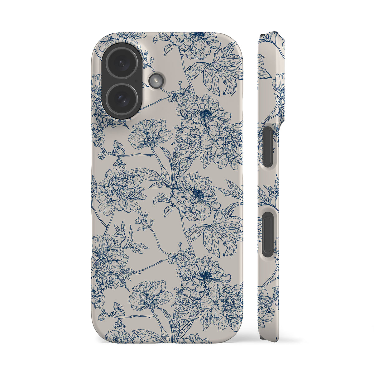 Classic Flowers Blue Phone Case