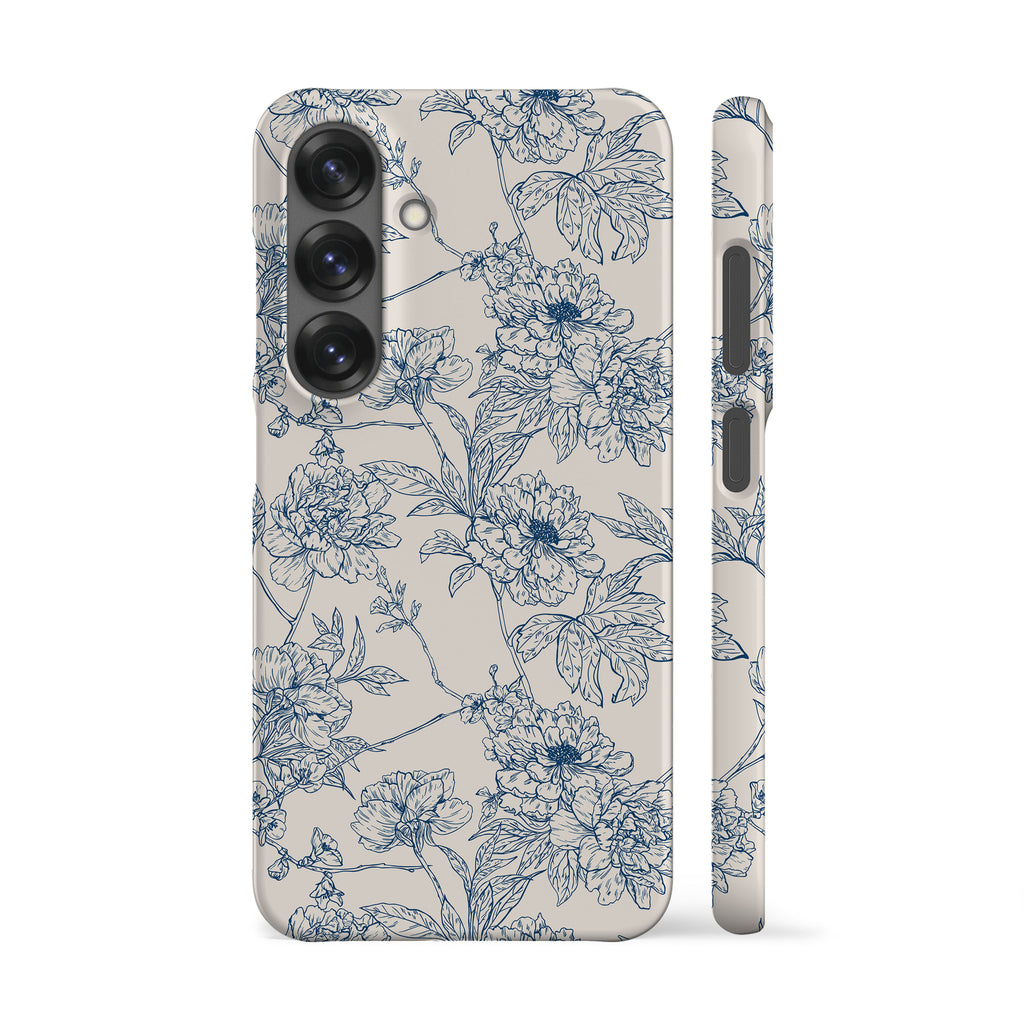 Classic Flowers Blue Phone Case