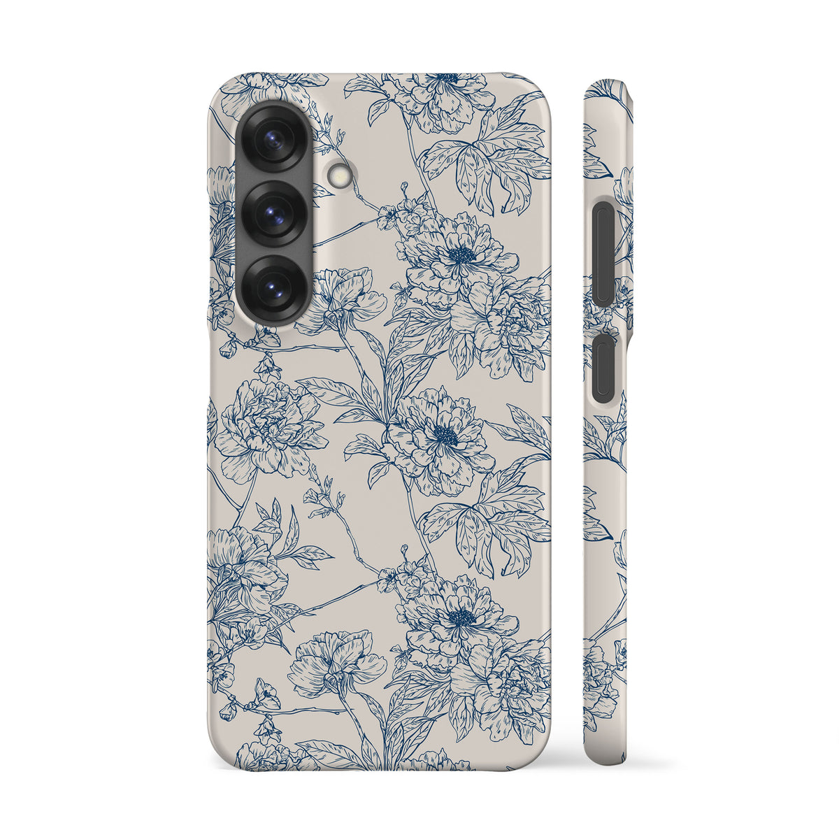 Classic Flowers Blue Phone Case