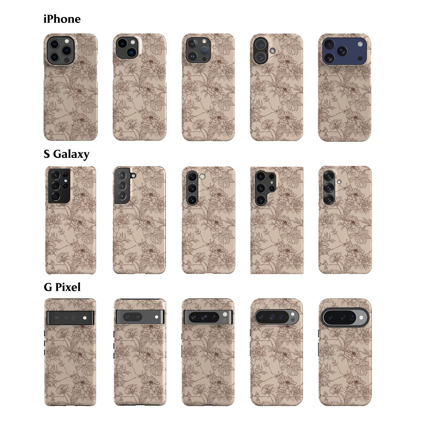 Classic Flowers Phone Case