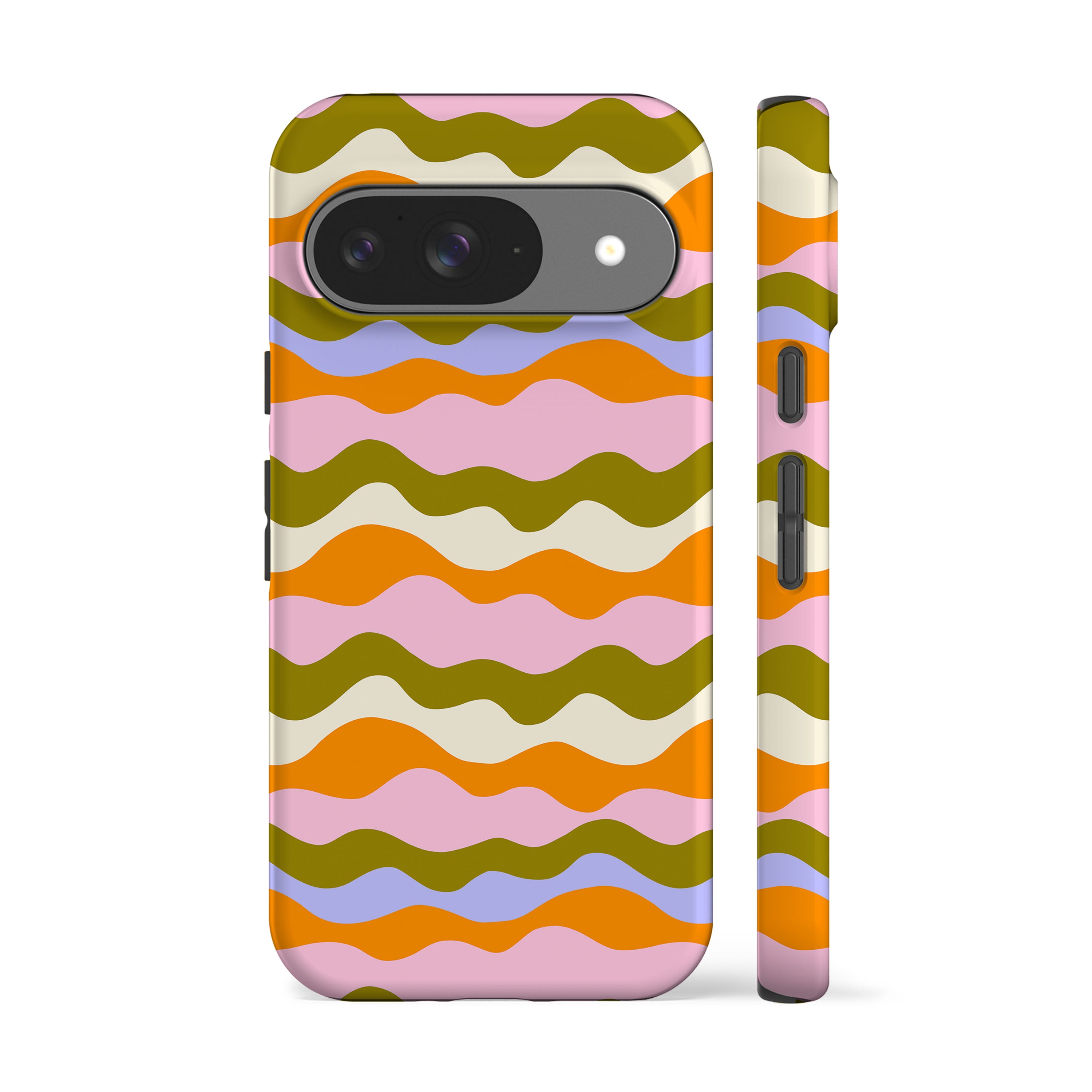 Club Sol Waves Moss Orange Phone Case