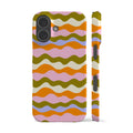 Club Sol Waves Moss Orange Phone Case