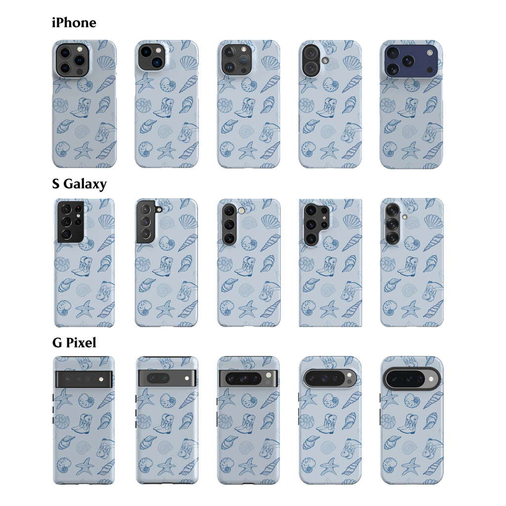 Coastal Cowgirl Blue Phone Case