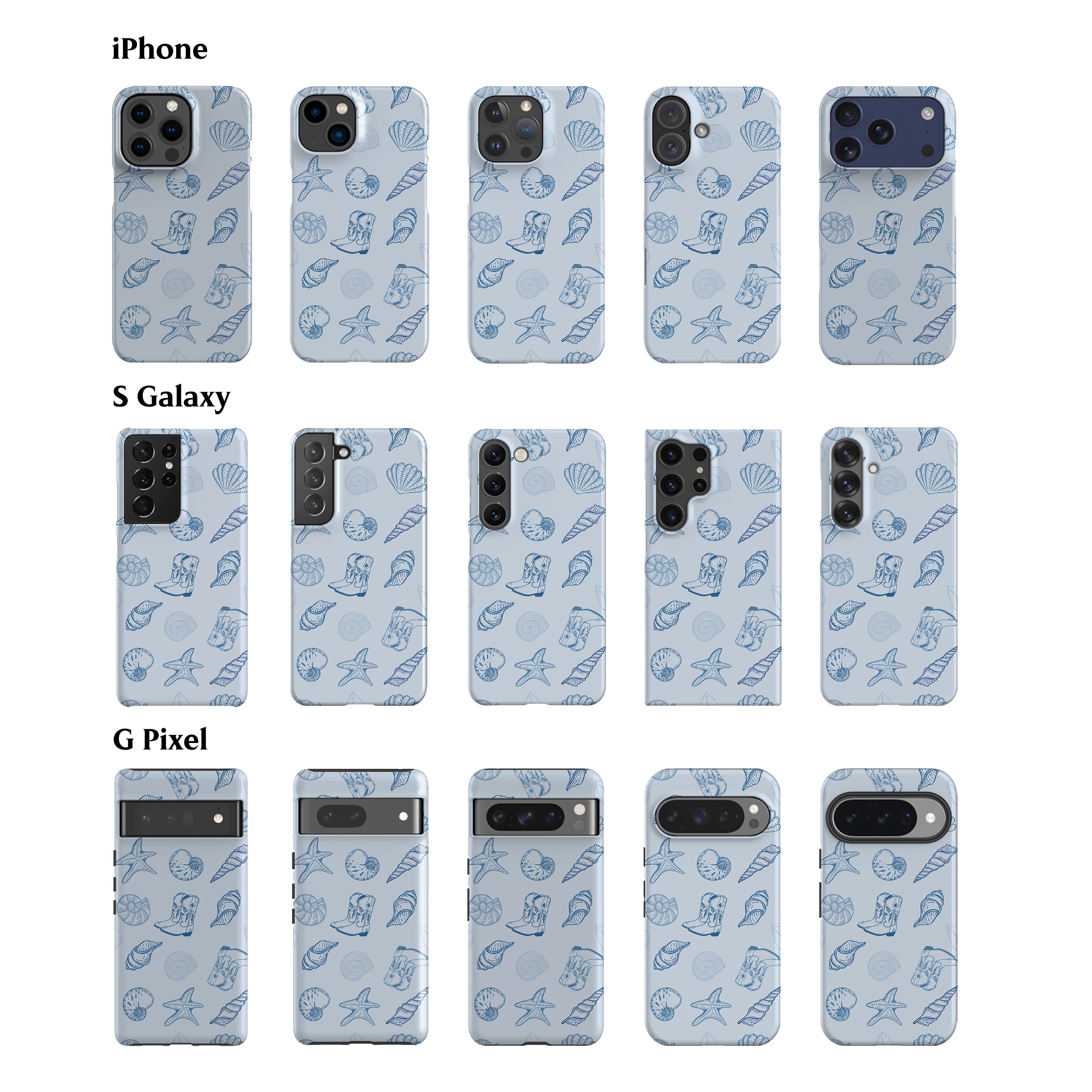 Coastal Cowgirl Blue Phone Case