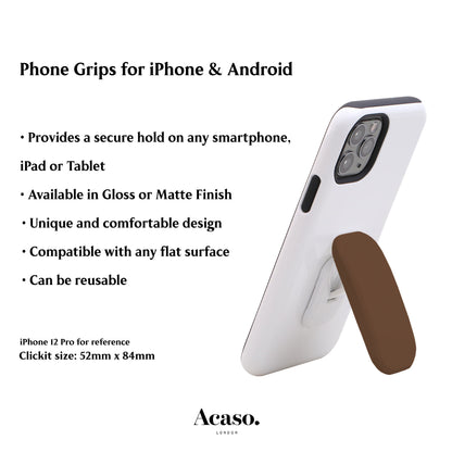 Coffee Brown Phone Grip