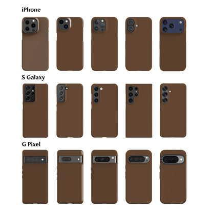 Coffee Brown Solid Phone Case