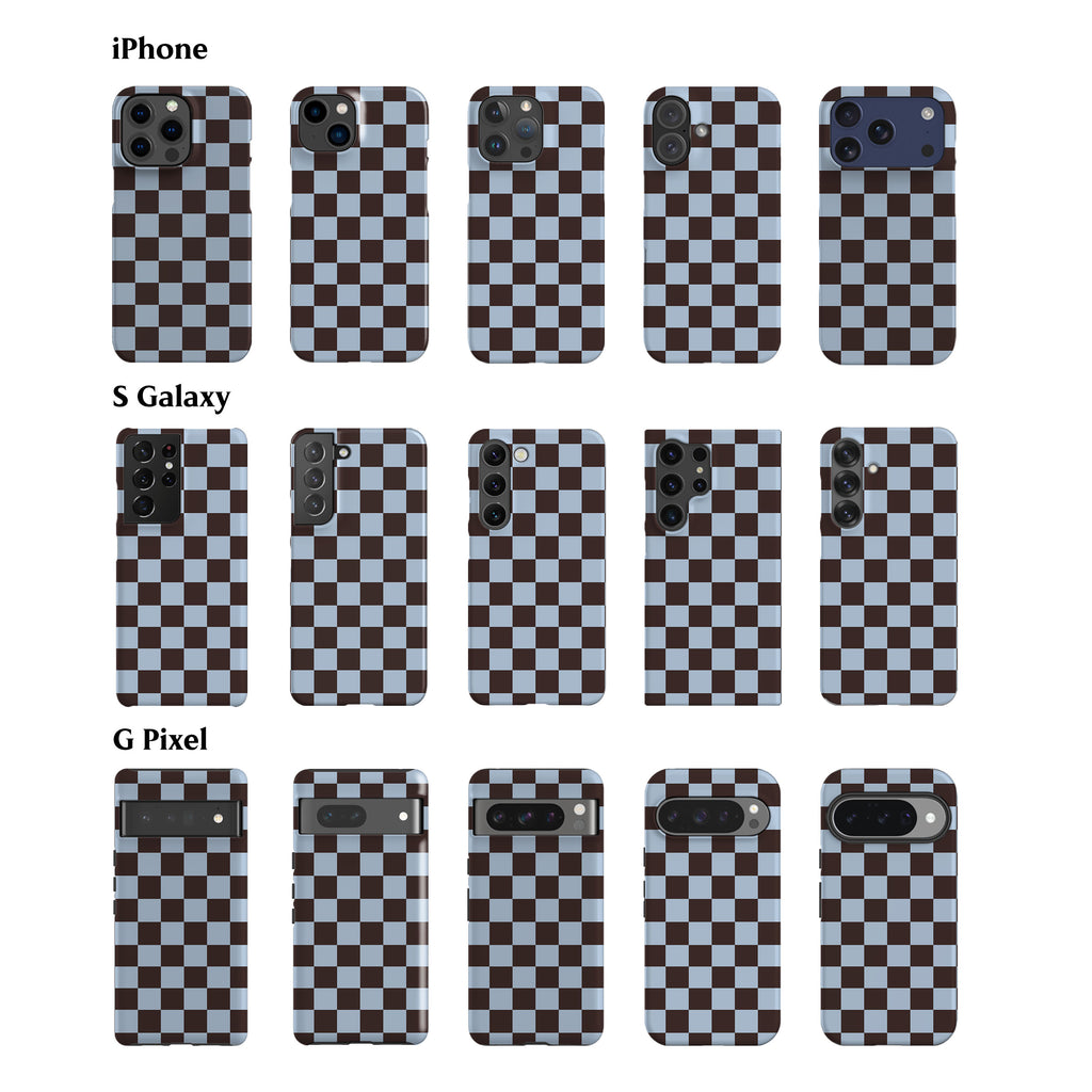 Cool Brown Checker Phone Case