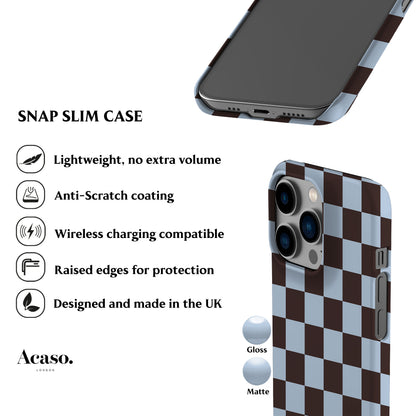 Cool Brown Checker Phone Case