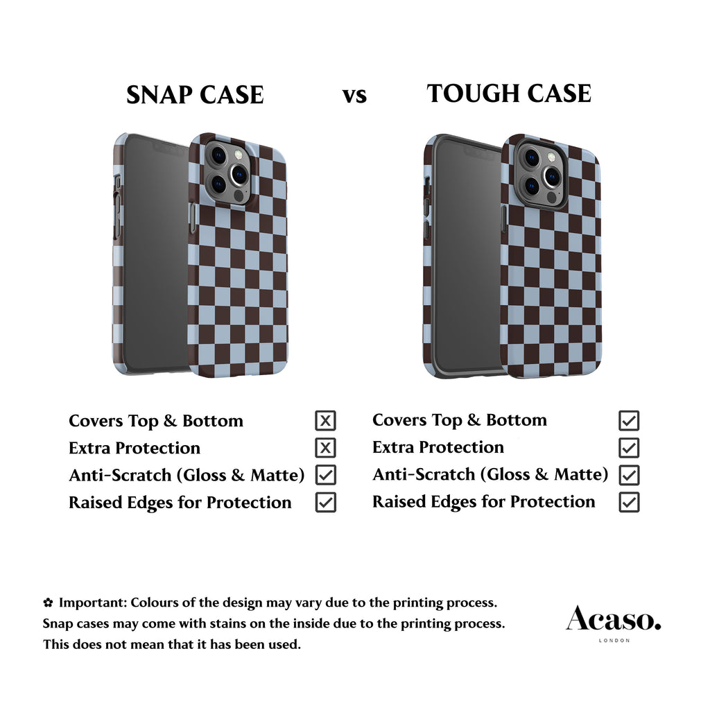 Cool Brown Checker Phone Case
