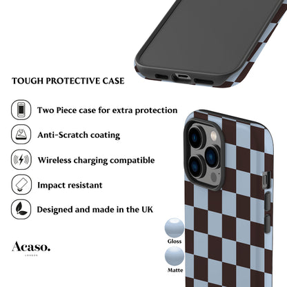 Cool Brown Checker Phone Case