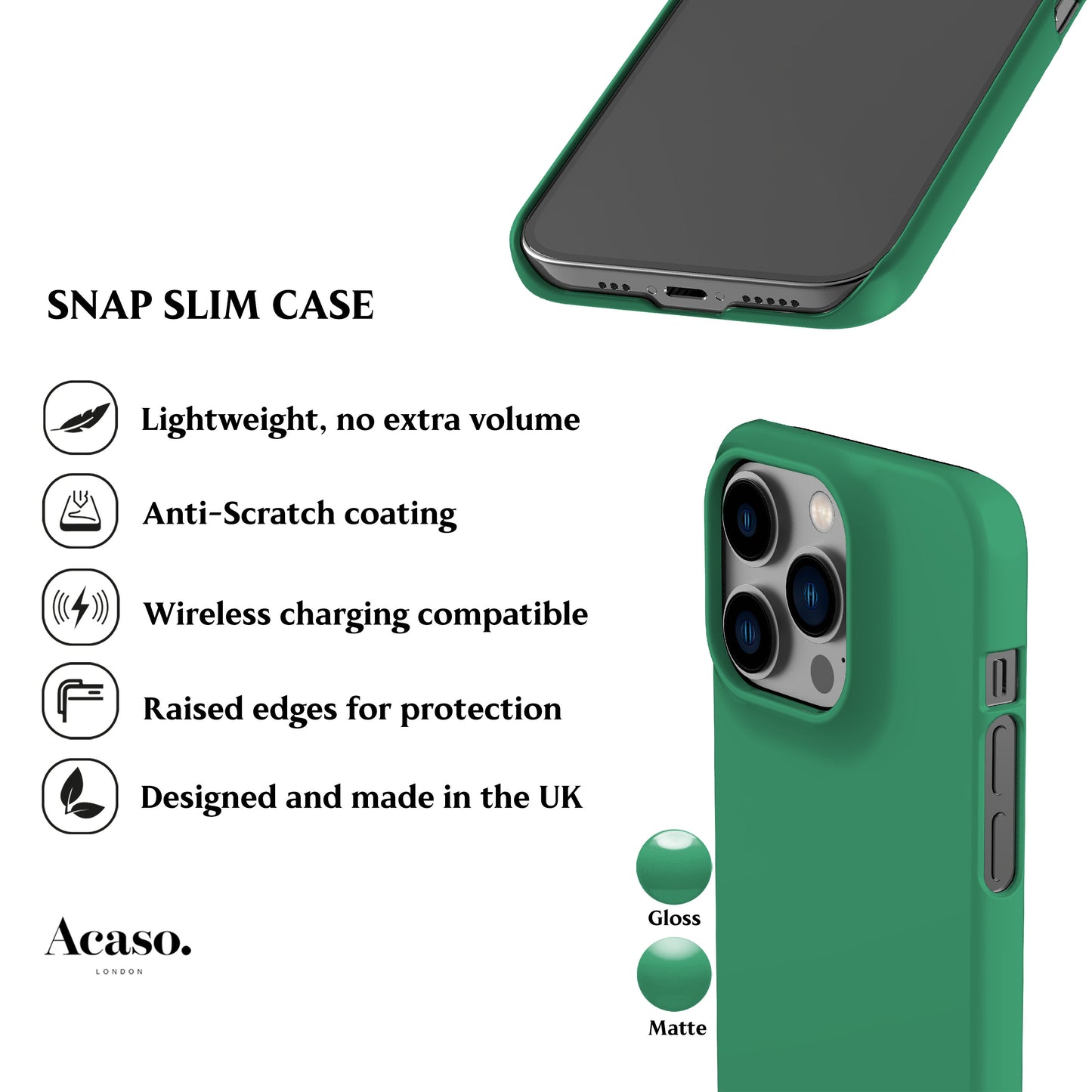 Solid Cool Green Phone Case