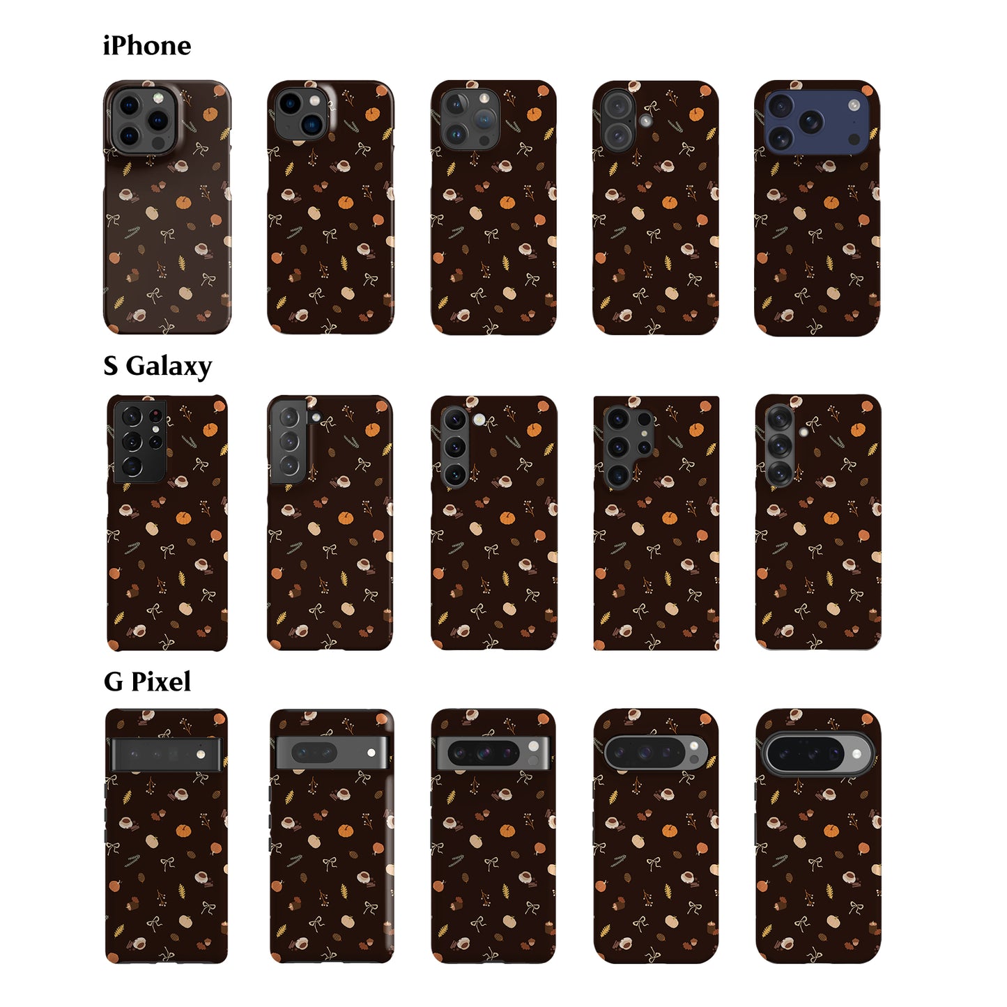 Coquette Autumn Brown Phone Case