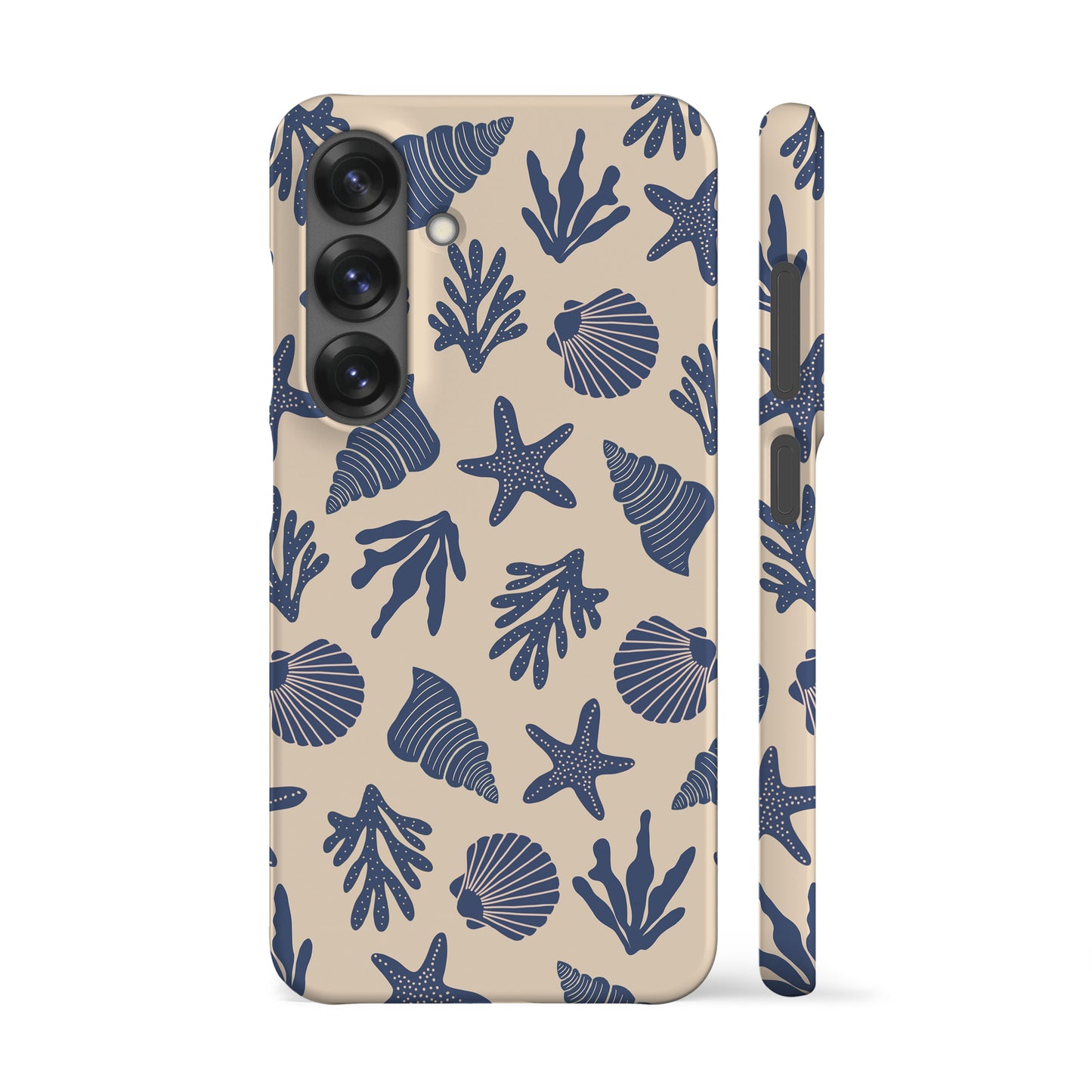 Corals and Shells Blue Phone Case
