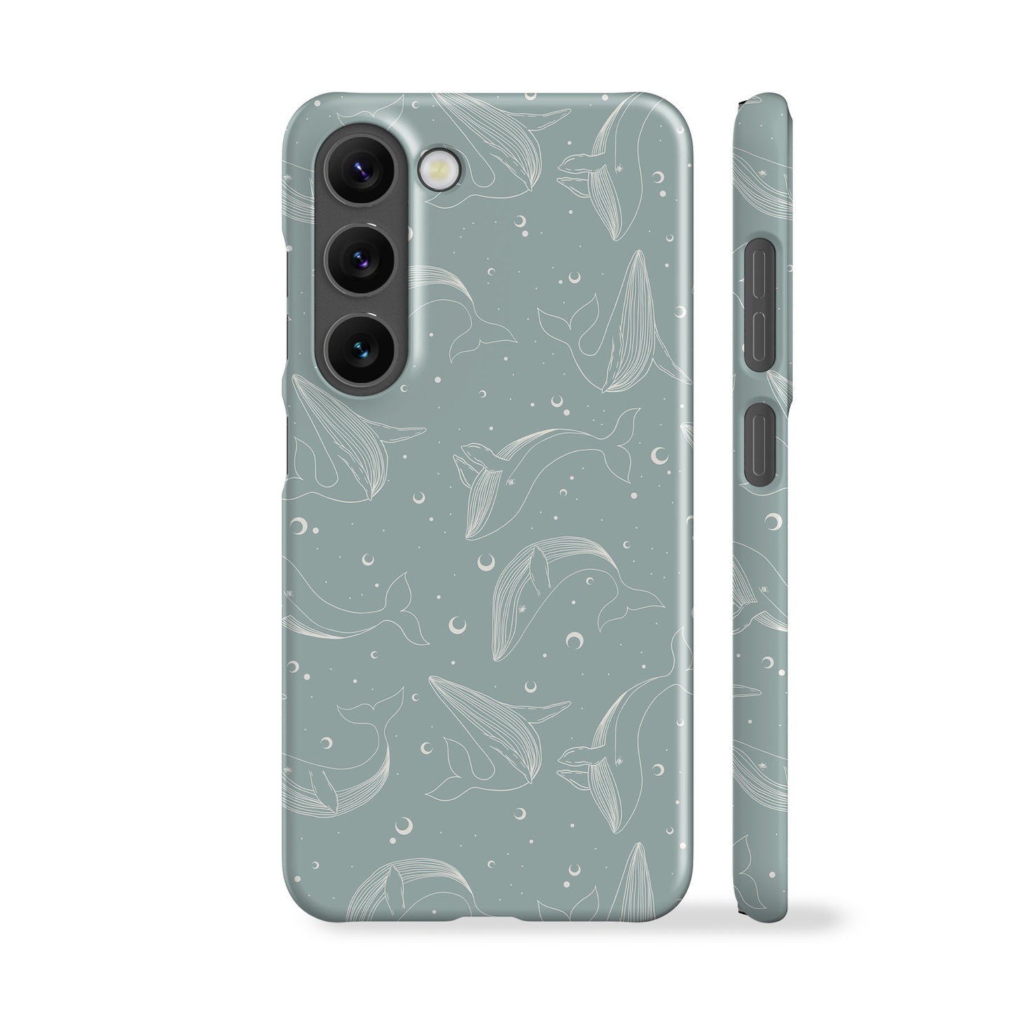 Cosmic Whales Mint Phone Case