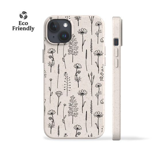 Cottage Flowers Eco-Friendly Phone Case