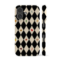 Spring Fair Checker Black Phone Case