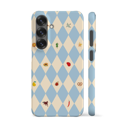 Spring Fair Checker Blue Phone Case