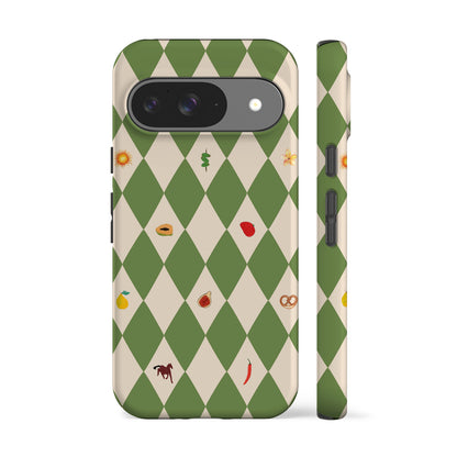 Spring Fair Checker Green Phone Case