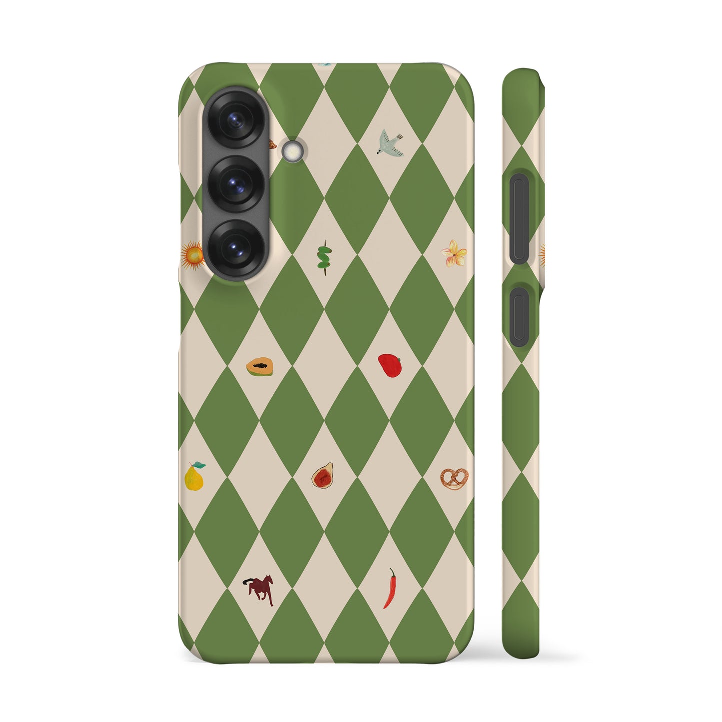 Spring Fair Checker Green Phone Case