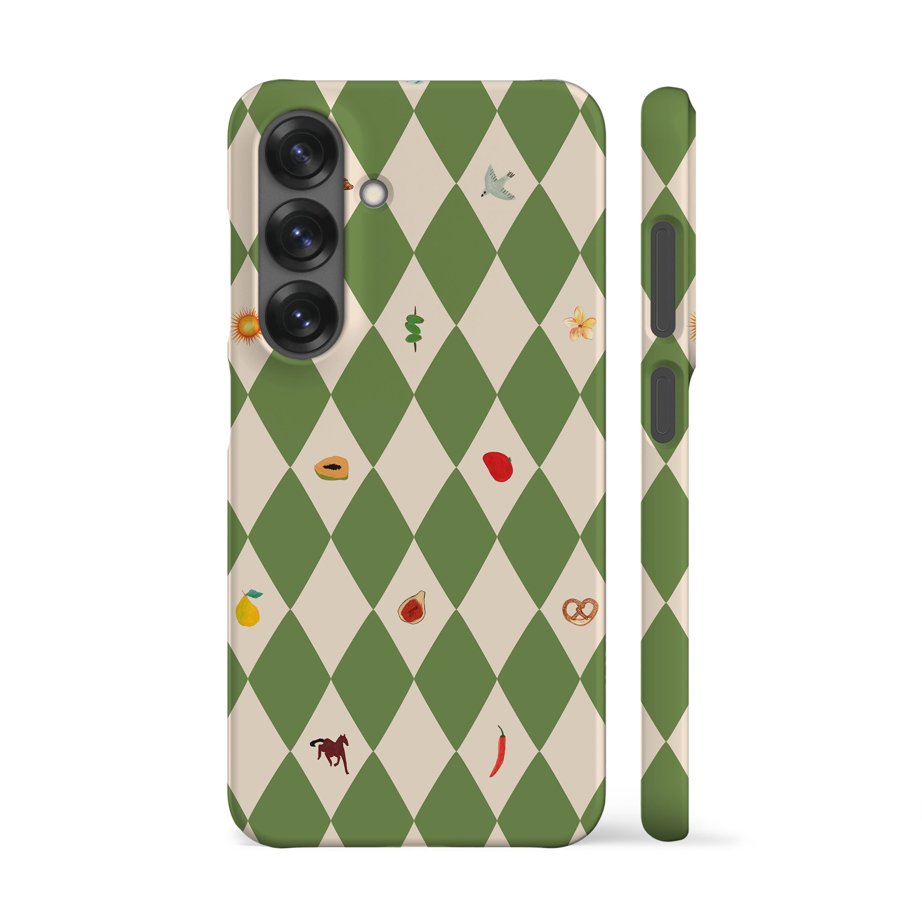 Spring Fair Checker Green Phone Case