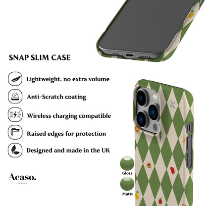 Spring Fair Checker Green Phone Case