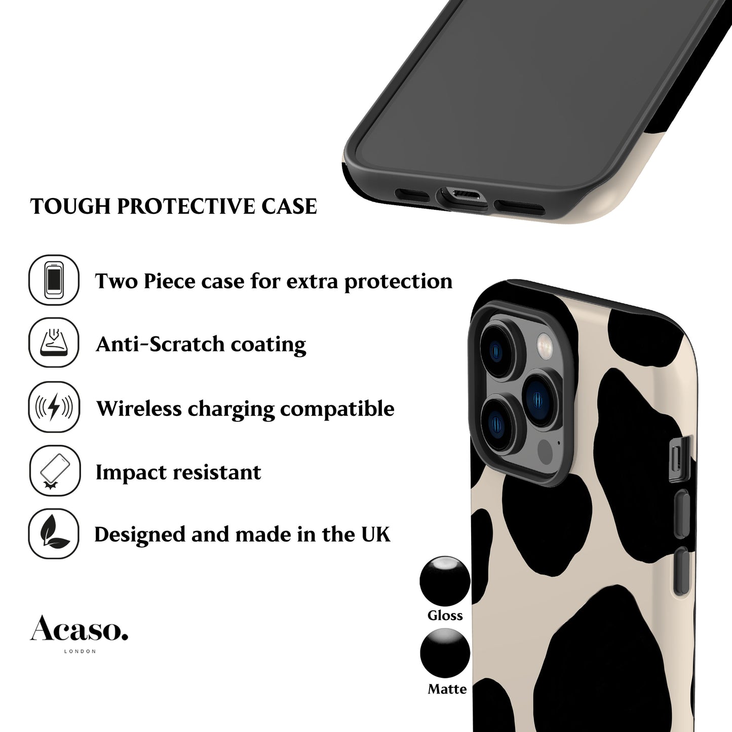Cow Print Dew Phone Case
