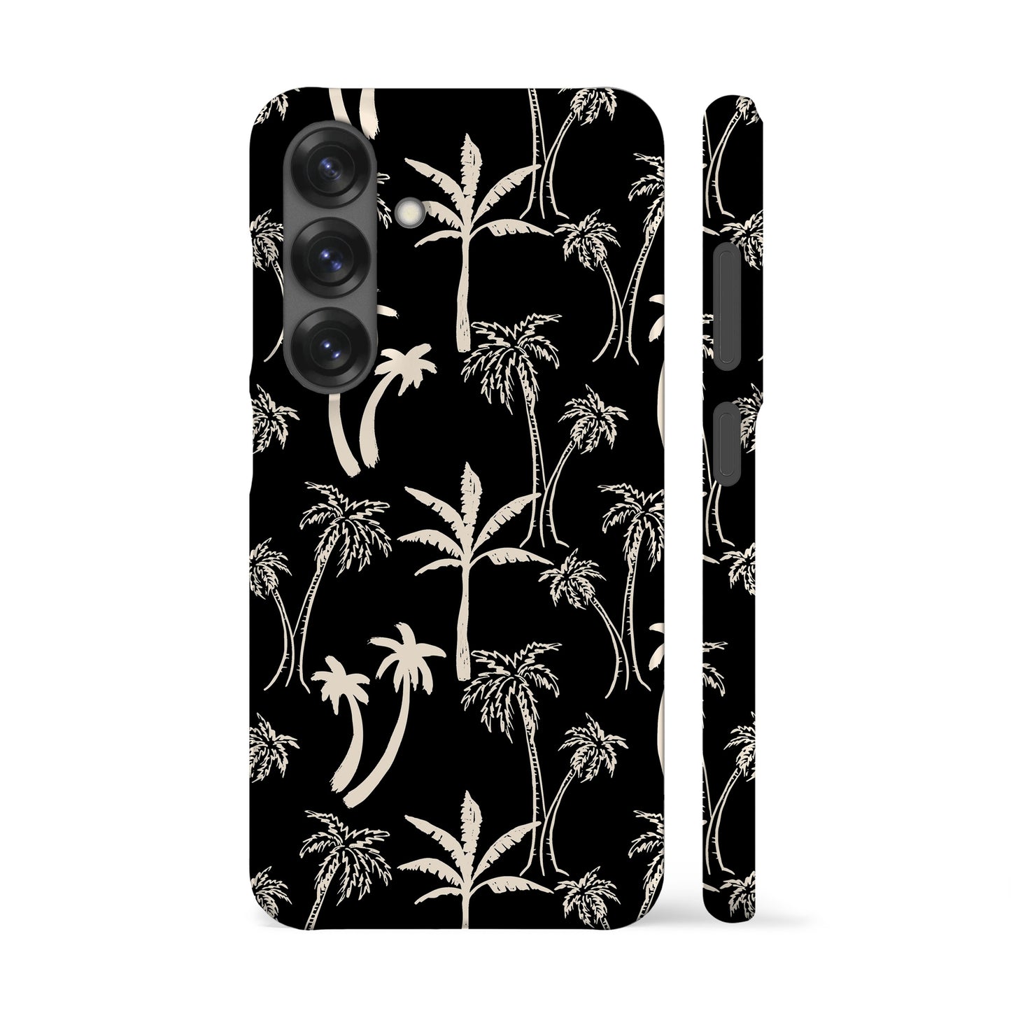 Black Mallorca Palm Trees Phone Case