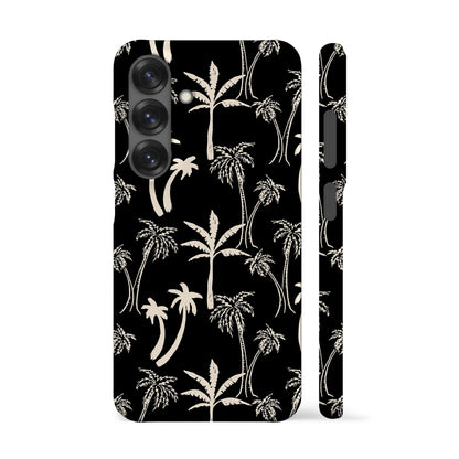 Black Mallorca Palm Trees Phone Case