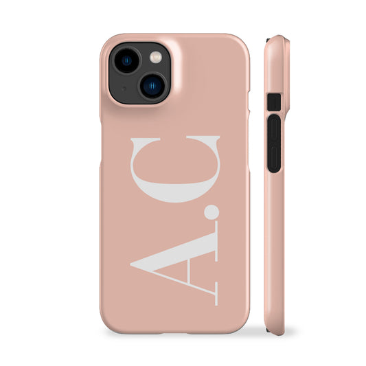 Custom Initials Blush Pink Phone Case