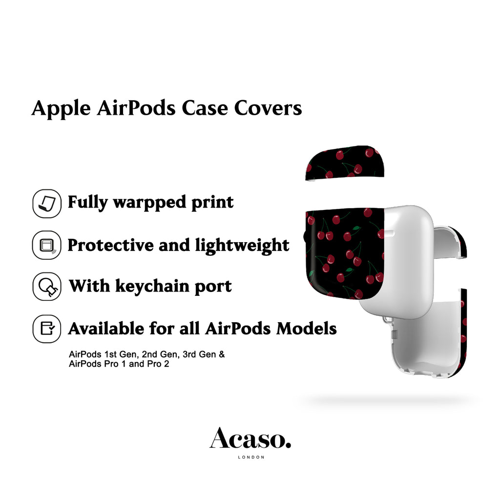 Black Cherries AirPods Cover