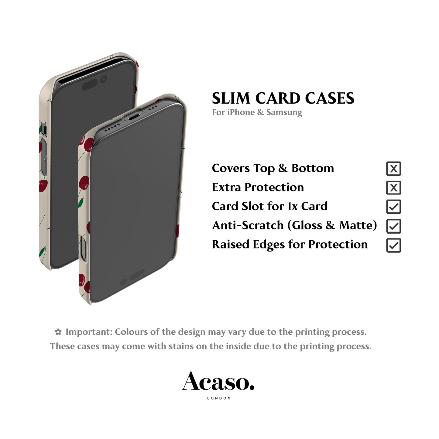 Cute Cherries Card Case