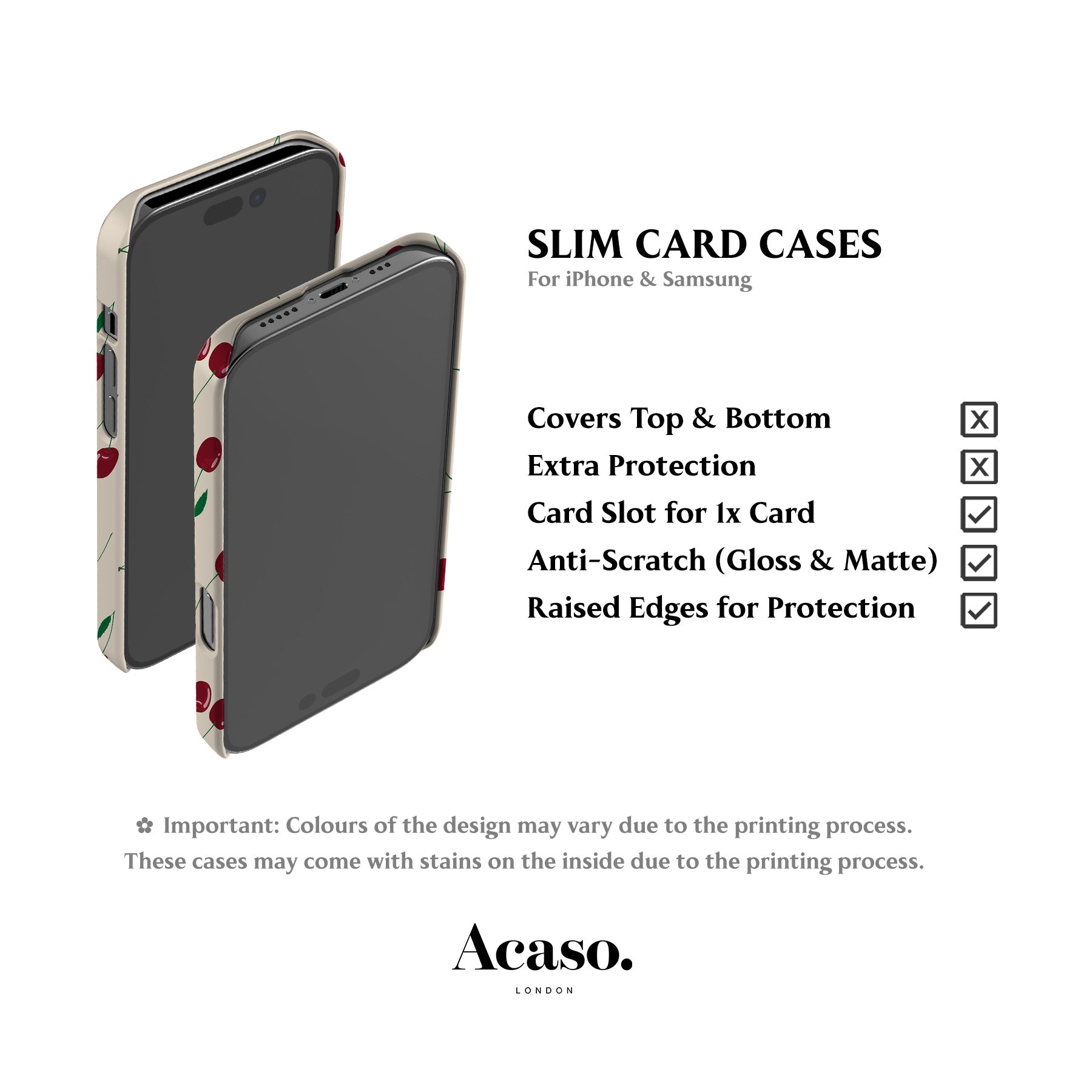 Cute Cherries Card Case