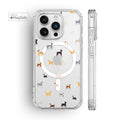 Cute Dogs Clear MagSafe iPhone Case
