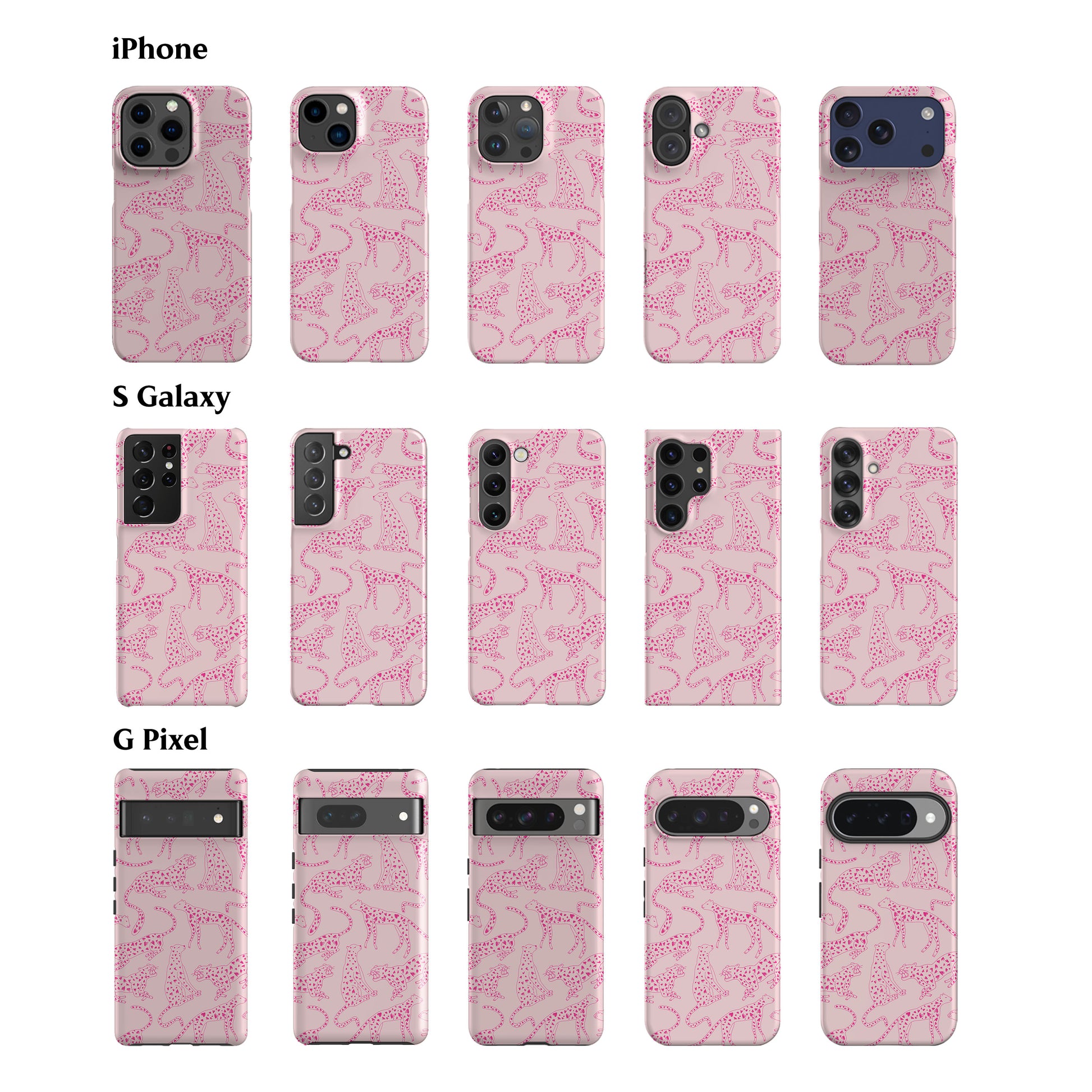 Cute Pink Leopards Phone Case Cute Pink Leopards Phone Case