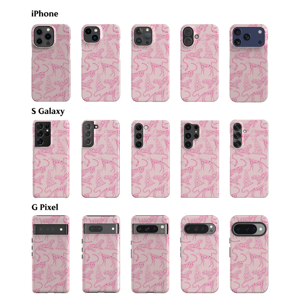 Cute Pink Leopards Phone Case