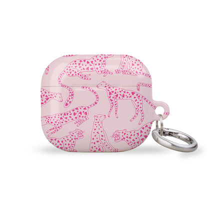 Pink Hearted Leopards Case Cover